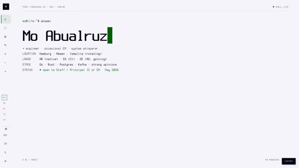 Screenshot of the abualruz-homelab GitHub repo page showing the site + infra monorepo